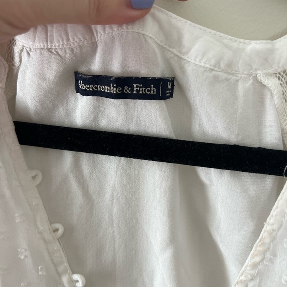 Abercrombie & Fitch White Sheer Bodysuit - Picture 3 of 3